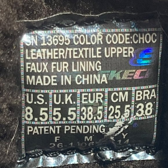 Skechers Go Walk Move Cuddly Boots 13695 Mid Calf Chocolate Brown Women 8.5 - Picture 9 of 9